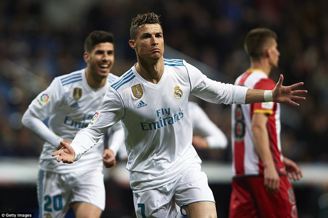 Real Madrid 6-3 Girona: C.Ronaldo ghi 4 bàn