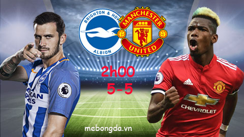 Link sopcast: Brighton vs Man United 2h00 ngày 5-5