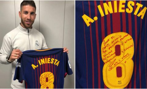 Iniesta đã gửi quà chia tay đến Ramos