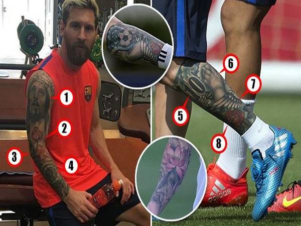 Giải mã ý nghĩa hình xăm của Messi trên cơ thể