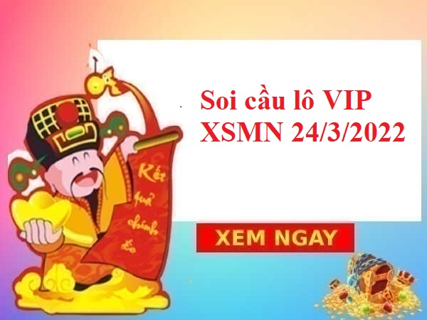 Soi cầu lô VIP XSMN 24/3/2022 hôm nay