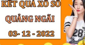 Phân tích xổ số Quảng Ngãi ngày 3/12/2022 chia sẻ cầu lô thứ 7